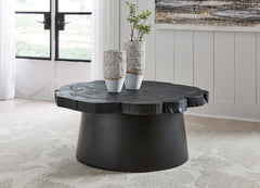 Tampa Furniture Outlet Lutz - Ashley Furniture - Wimbell Coffee Table - Round Cocktail Table / Black - T970-8