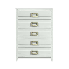 Tobias 5-Drawer Chest in White