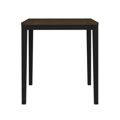 Tulane 5pc Counter Table & 4 Counter Chairs with Beige Fabric in Oak & Black