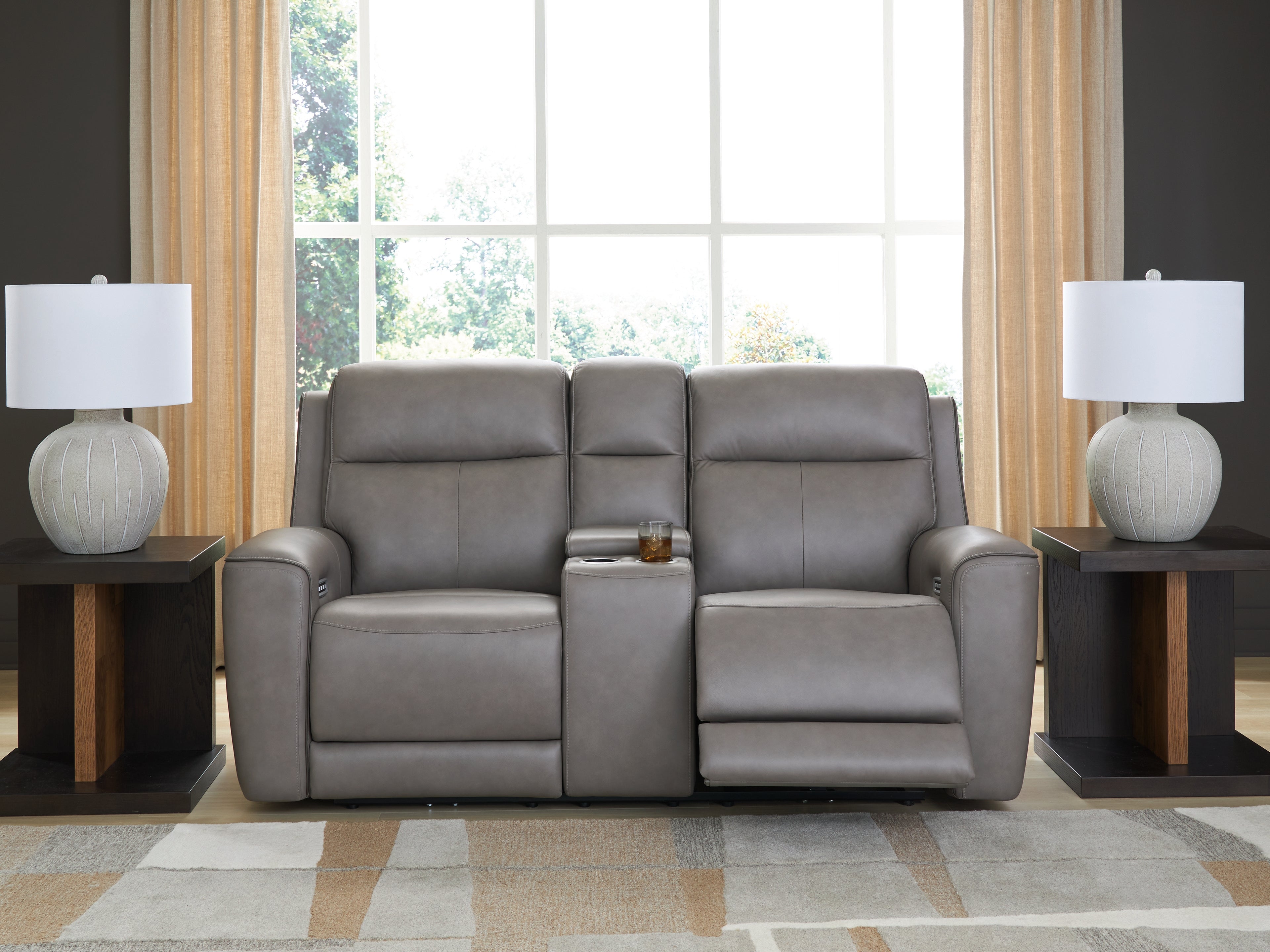 Tampa Furniture Outlet Lutz - Ashley Furniture - 5Z-Comfort Living Room - PWR REC Loveseat/CON/ADJ HDRST / Coin - PCU1090018