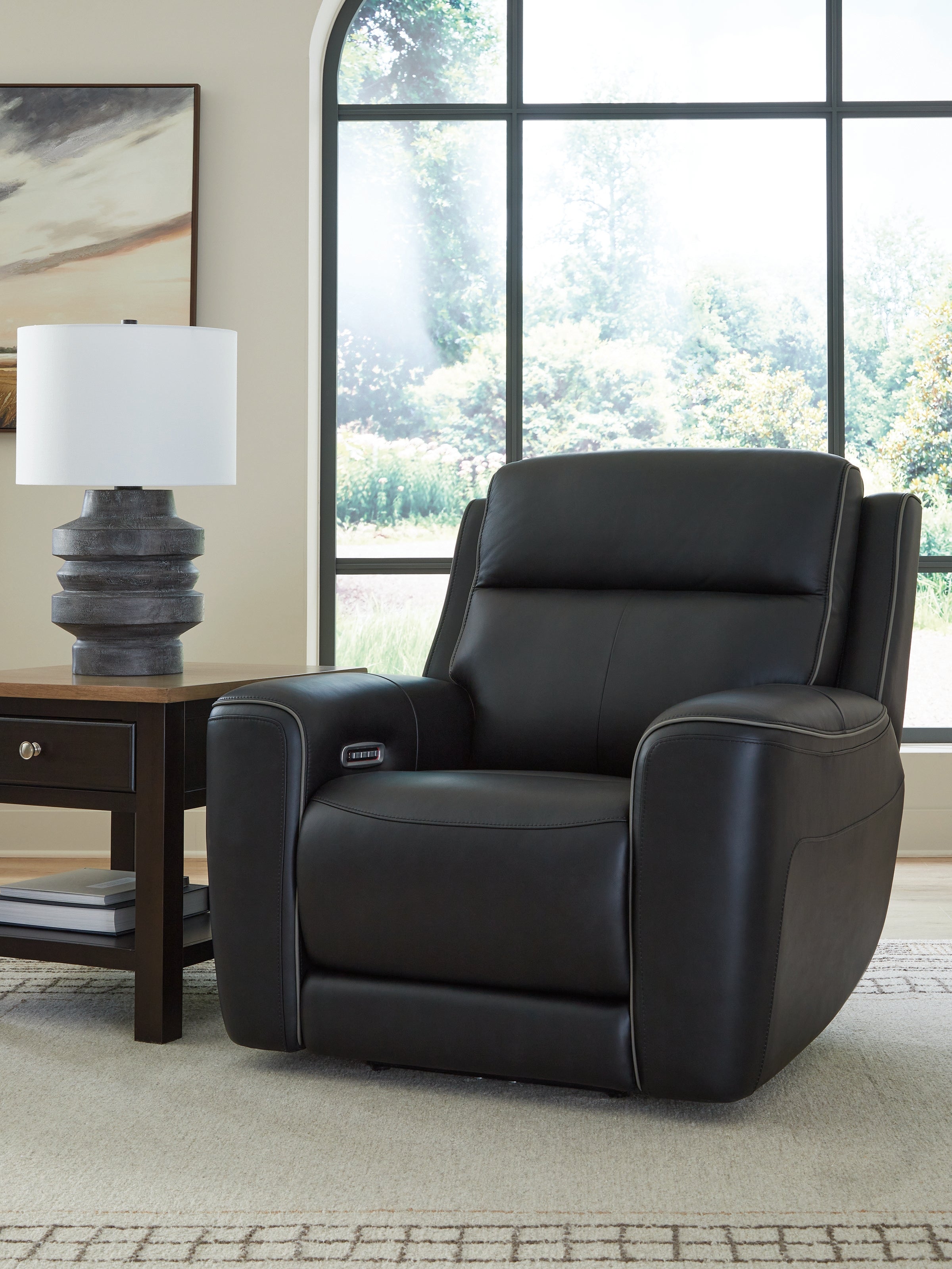 Tampa Furniture Outlet Lutz - Ashley Furniture - 5Z-Comfort Living Room - PWR Recliner/ADJ Headrest / Onyx - PCU1090213