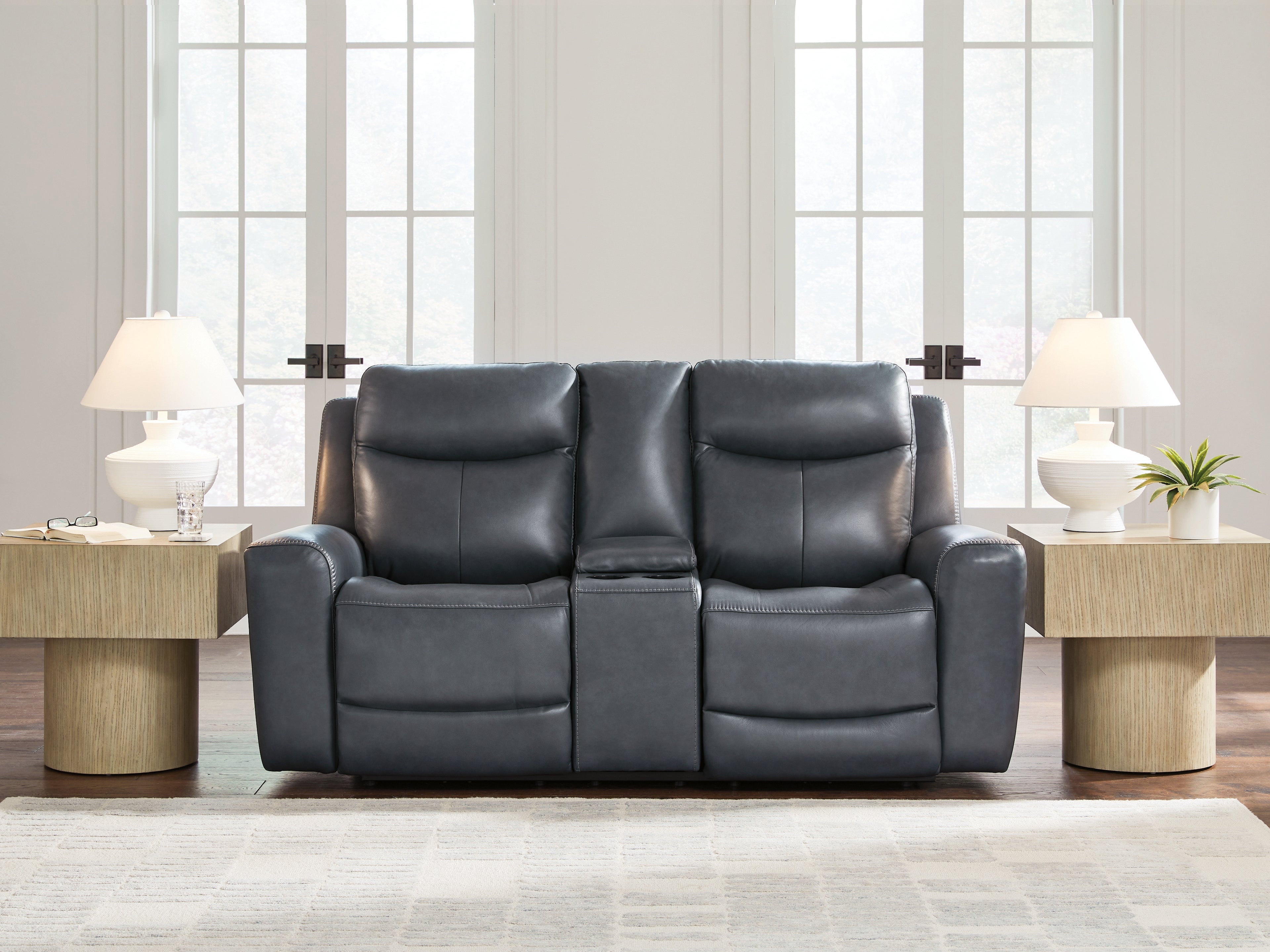 Tampa Furniture Outlet Lutz - Ashley Furniture - Next Move Living Room - PWR REC Loveseat/CON/ADJ HDRST / Admiral - PCU1210018
