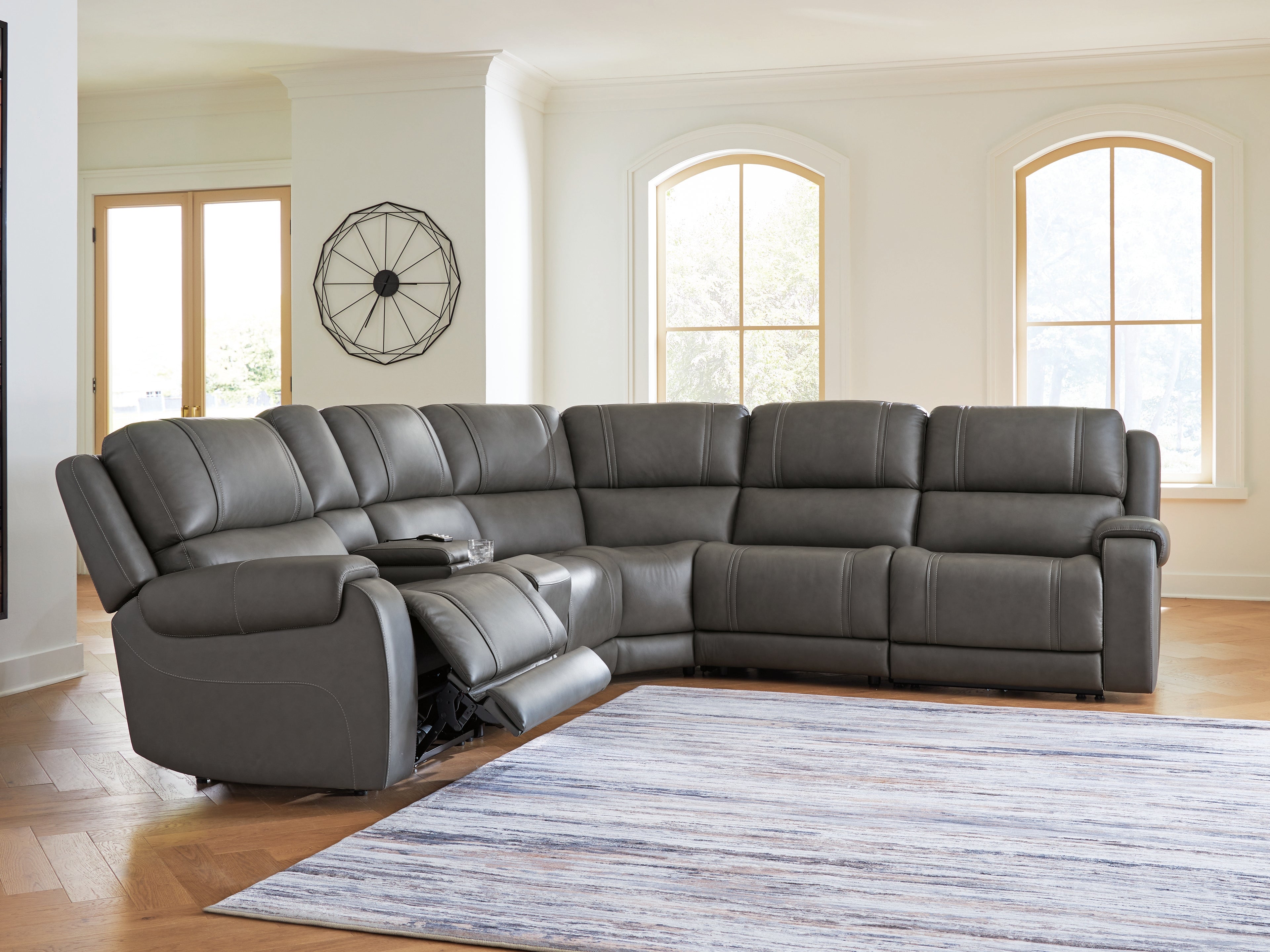 Tampa Furniture Outlet Lutz - Ashley Furniture - 5Z - Pittson Sectional - 6-Piece Power Reclining Sectional - PCU12600S5
