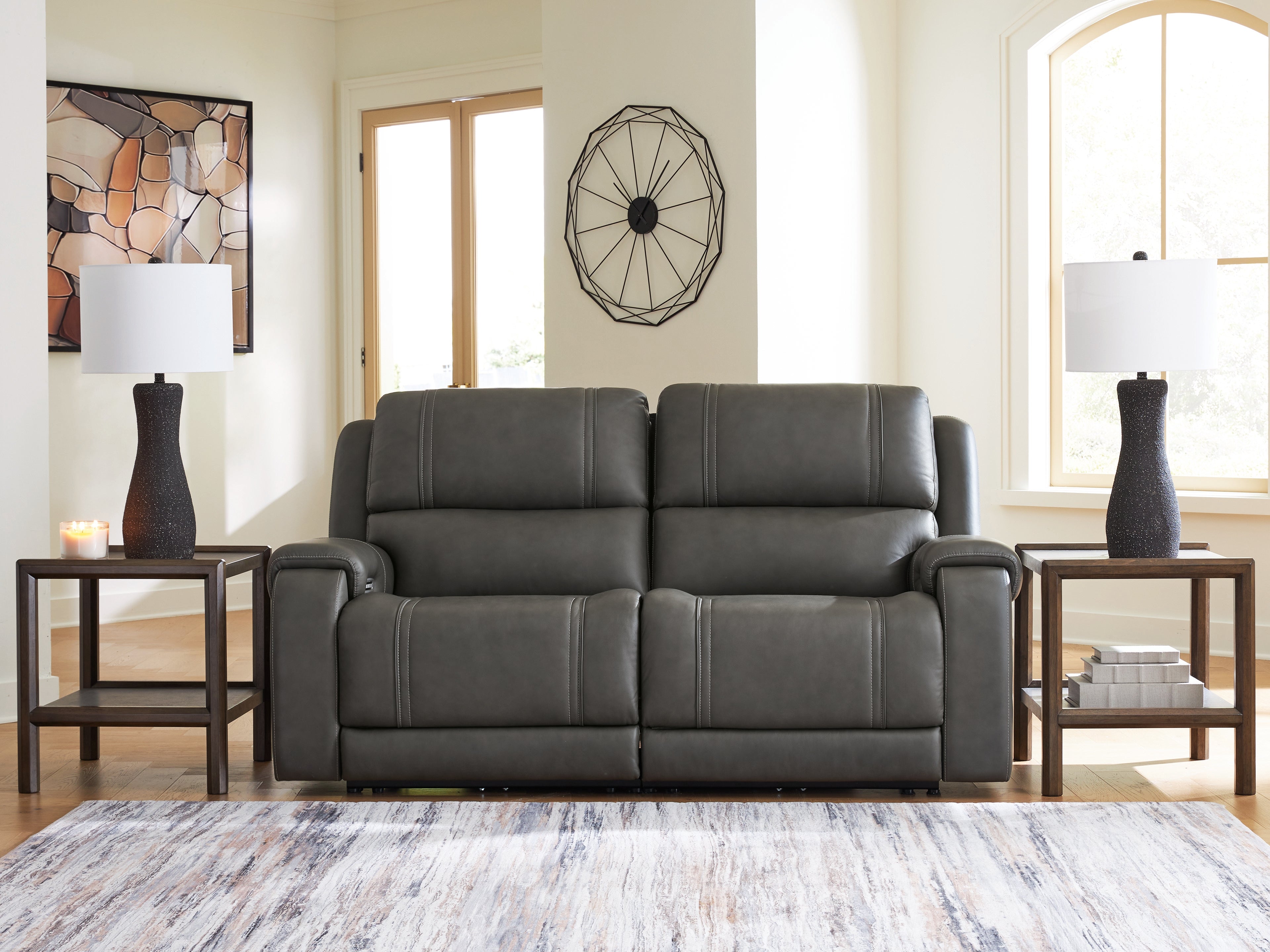 Tampa Furniture Outlet Lutz - Ashley Furniture - 5Z - Pittson Sectional - 2-Piece Power Reclining Sectional Loveseat - PCU12600S1