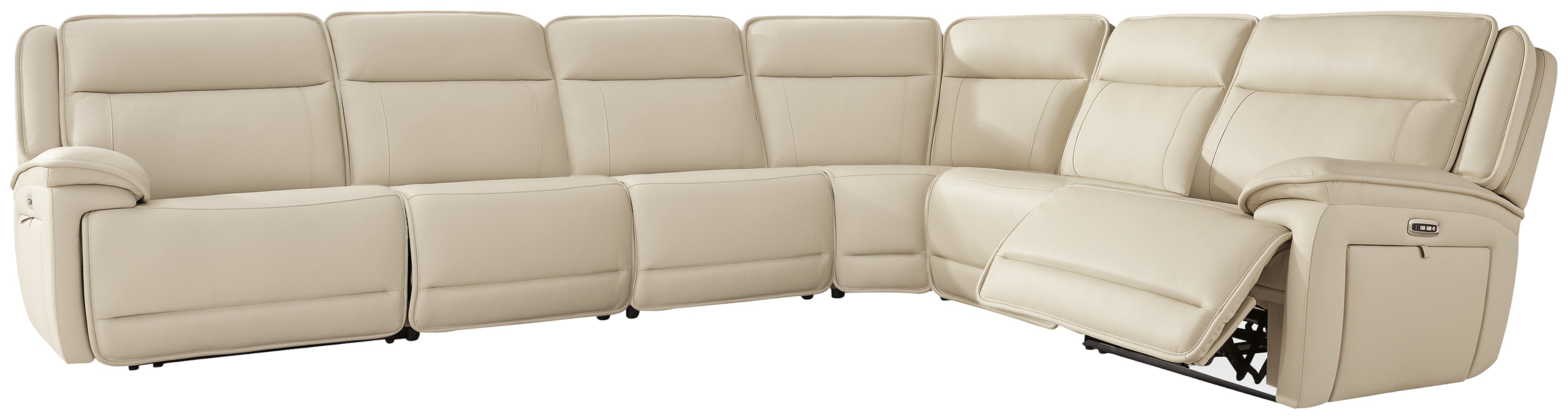 Tampa Furniture Outlet Lutz - Ashley Furniture - Double Deal Sectional - 6-Piece Reclining Sectional / Almond - U13001S7