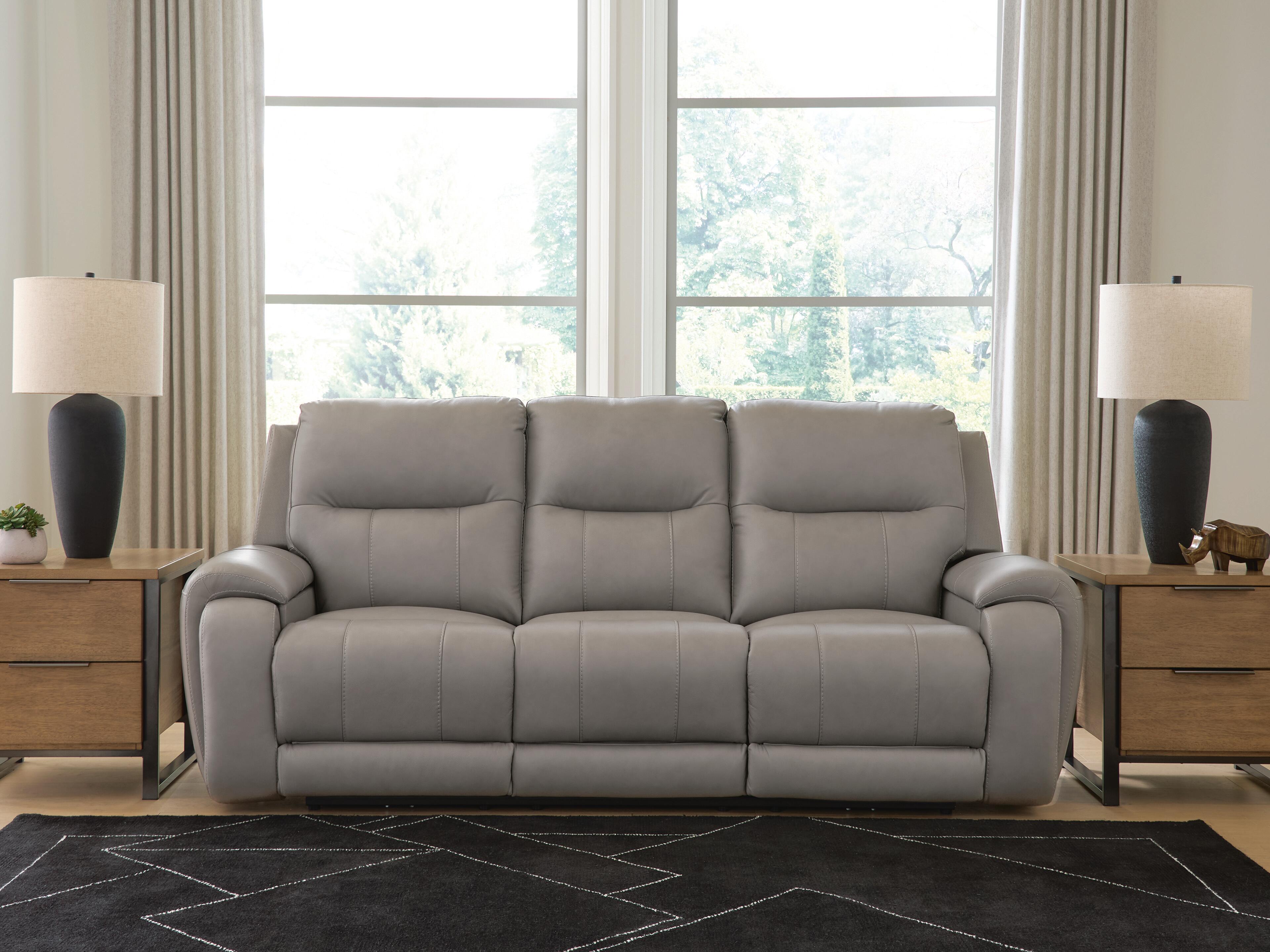 Tampa Furniture Outlet Lutz - Ashley Furniture - Real Moments Living Room - PWR REC Sofa w/Audio Seating - PCU1370015A