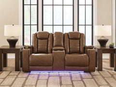 Tampa Furniture Outlet Lutz - Ashley Furniture - Gruaro Living Room - PWR REC Loveseat/CON/ADJ HDRST - PCU1420018