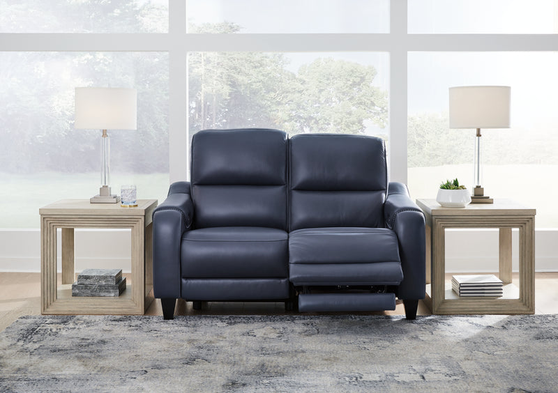 Tampa Furniture Outlet Lutz - Ashley Furniture - Mercomatic Living Room - PWR REC Loveseat/ADJ Headrest / Ocean - U7531114