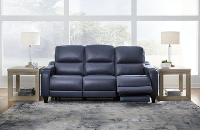 Tampa Furniture Outlet Lutz - Ashley Furniture - Mercomatic Living Room - PWR REC Sofa with ADJ Headrest / Ocean - U7531115