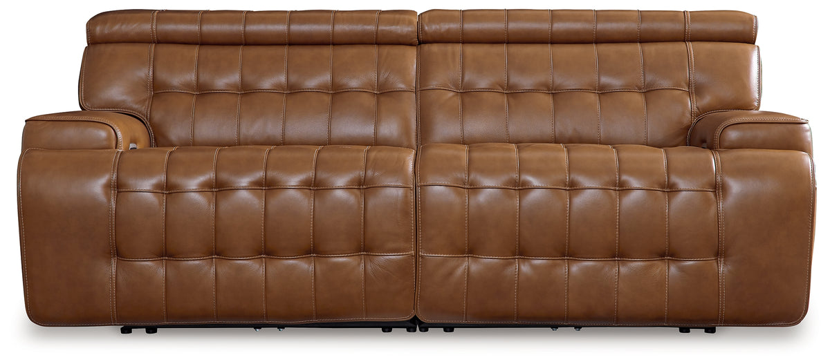 Tampa Furniture Outlet Lutz - Ashley Furniture - Temmpton Sectional - 2-Piece Power Reclining Sectional Loveseat / Chocolate - U92708S1