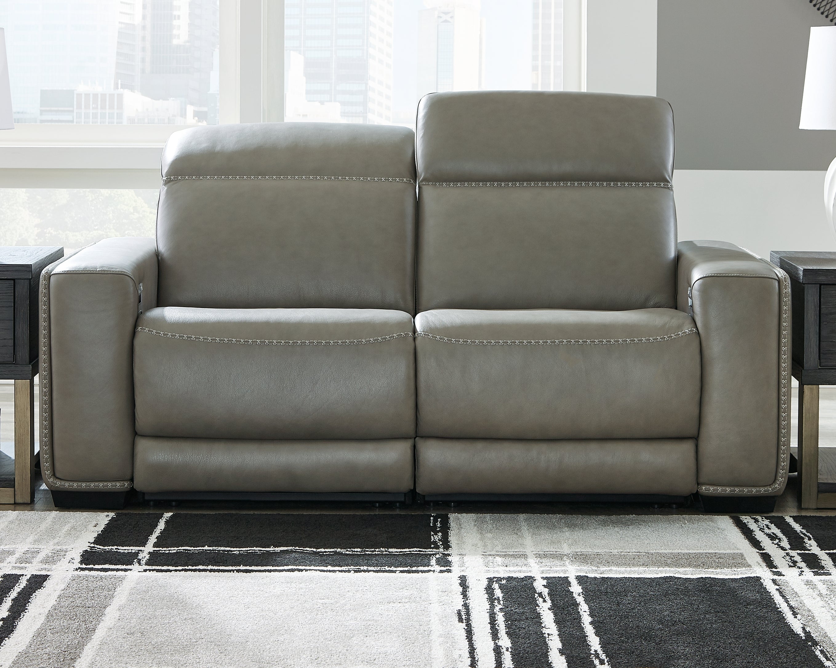 Tampa Furniture Outlet Lutz - Ashley Furniture - Correze Sectional - 2-Piece Power Reclining Sectional / Gray - U94202S10