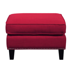 Erica 497 Ottoman W/Chrome Nail Heirloom Berry (ISTA 3)