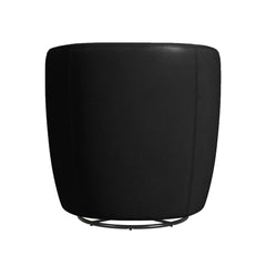 Vito Swivel Chair in Pebble Black