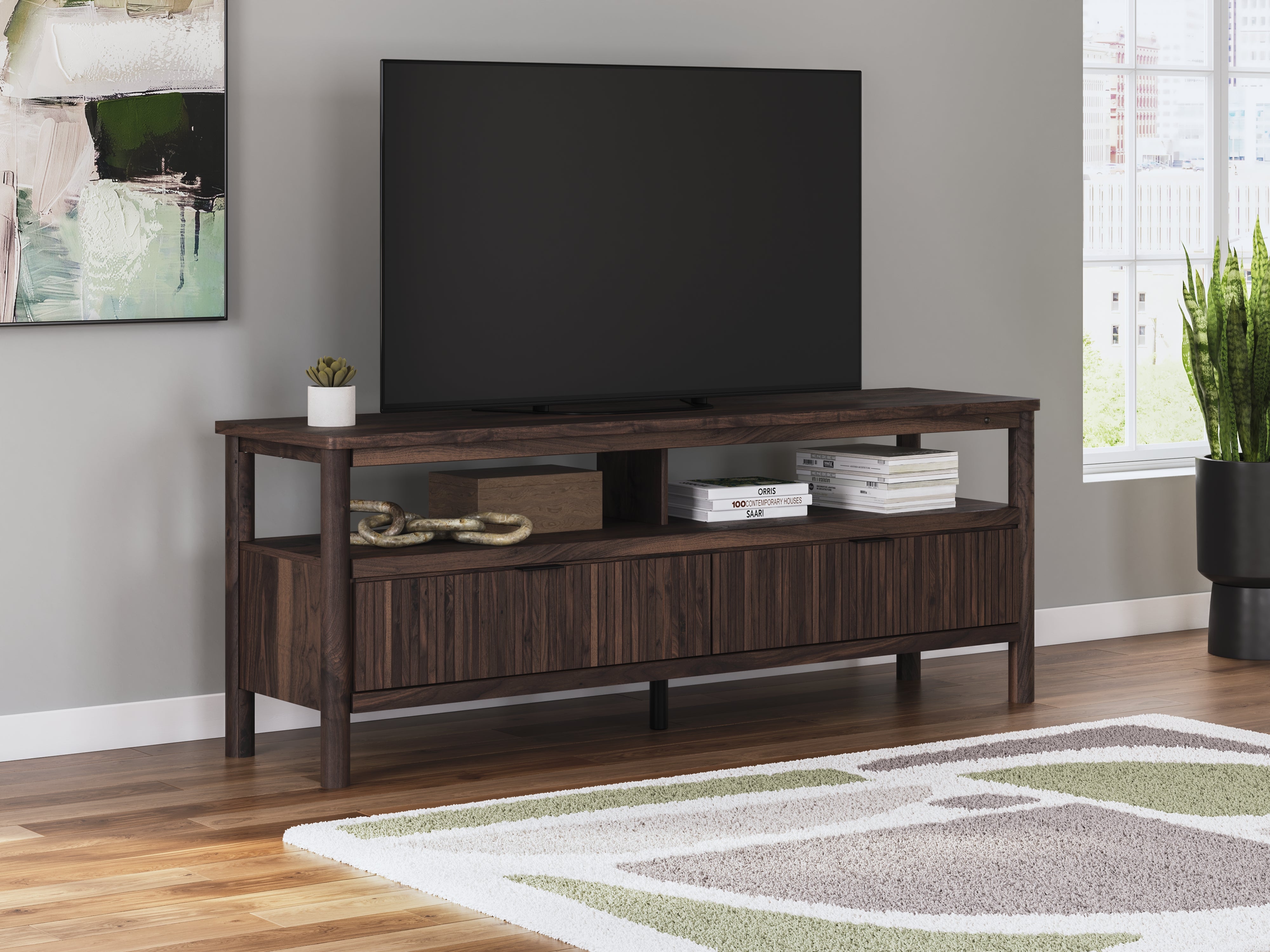 Tampa Furniture Outlet Lutz - Ashley Furniture - Cadmori TV Stand - 72" / Brown - W2614-68