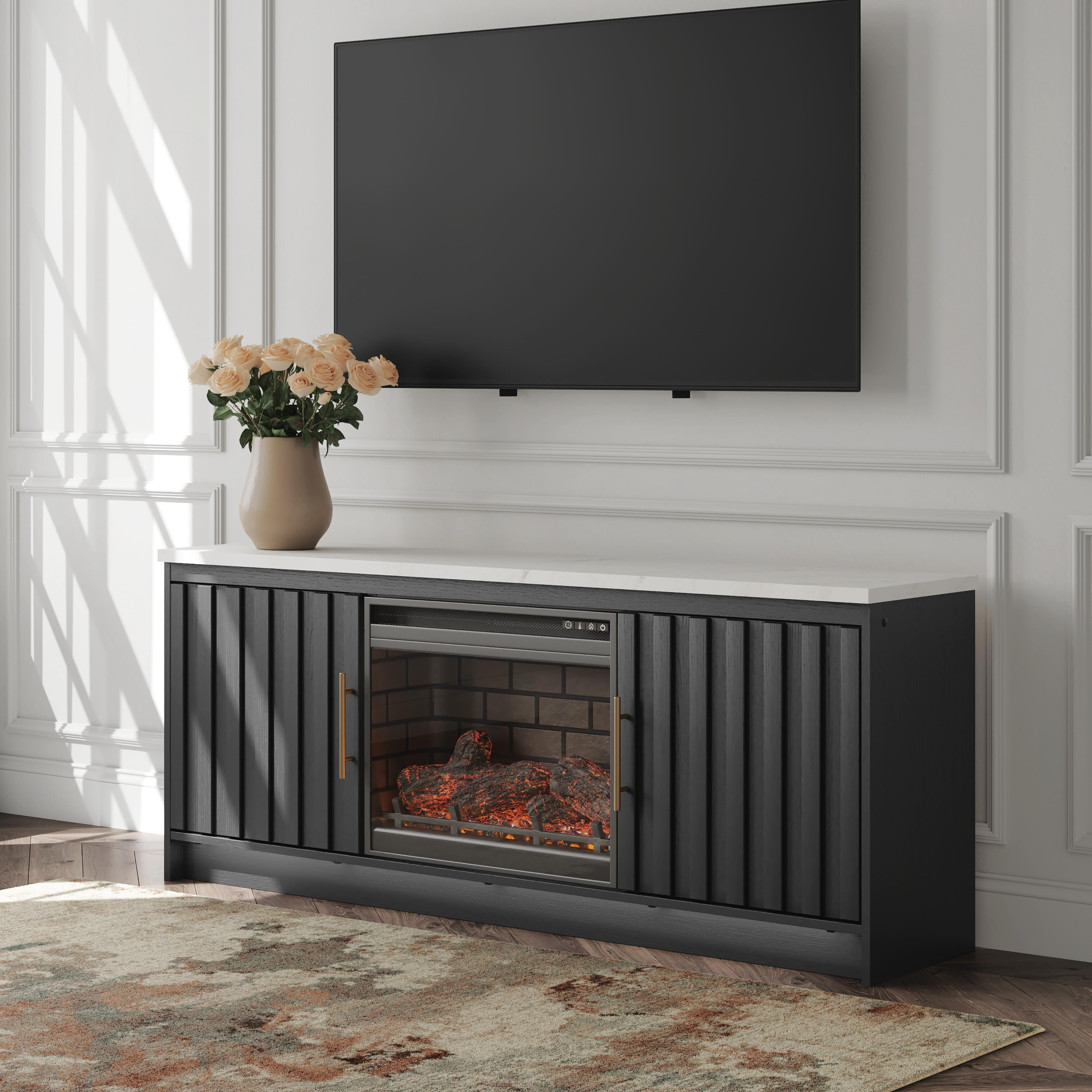 Tampa Furniture Outlet Lutz - Ashley Furniture - Cadmori 63" TV Stand with Electric Fireplace - 63" TV Stand with Electric Fireplace - W2616W2