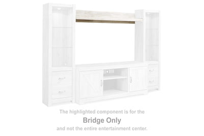 Tampa Furniture Outlet Lutz - Ashley Furniture - Bellaby Entertainment Center - Pier / Whitewash - W331-24