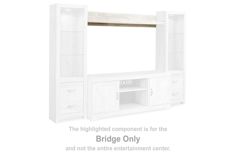 Tampa Furniture Outlet Lutz - Ashley Furniture - Bellaby Entertainment Center - Pier / Whitewash - W331-24