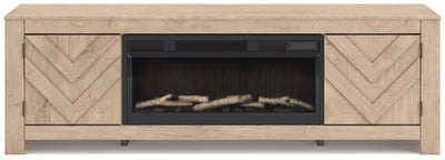Cayboni 71" TV Stand with Electric Fireplace