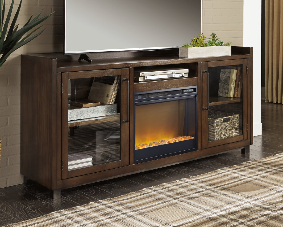 Tampa Furniture Outlet Lutz - Ashley Furniture - Starmore 70" TV Stand with Electric Fireplace - 70" TV Stand with Electric Fireplace / Brown - W633W4