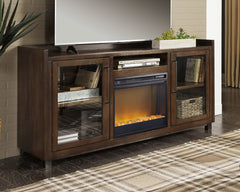 Tampa Furniture Outlet Lutz - Ashley Furniture - Starmore 70" TV Stand with Electric Fireplace - 70" TV Stand with Electric Fireplace / Brown - W633W4
