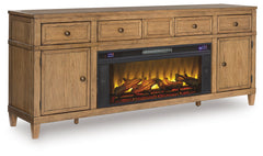 Sharlance 81" TV Stand with Electric Fireplace
