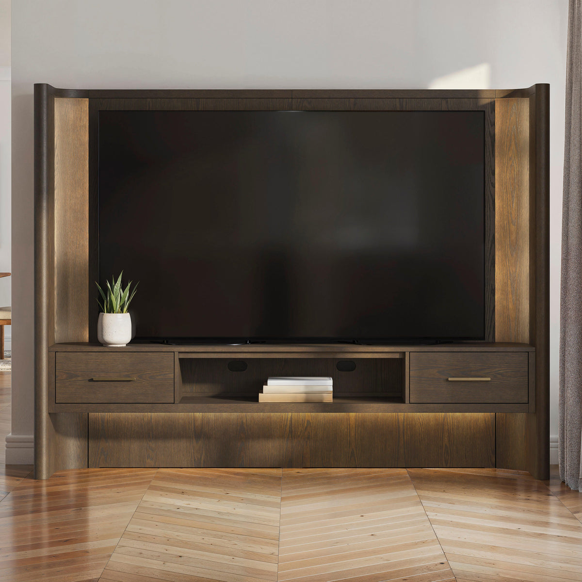 Tampa Furniture Outlet Lutz - Ashley Furniture - Darimore TV Wall Console - TV Wall Console - W984W1