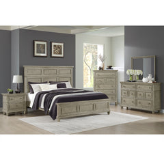 Whit-Ash 6-Drawer Dresser in Light Grey – SKU B-11360-3-DR | Elements